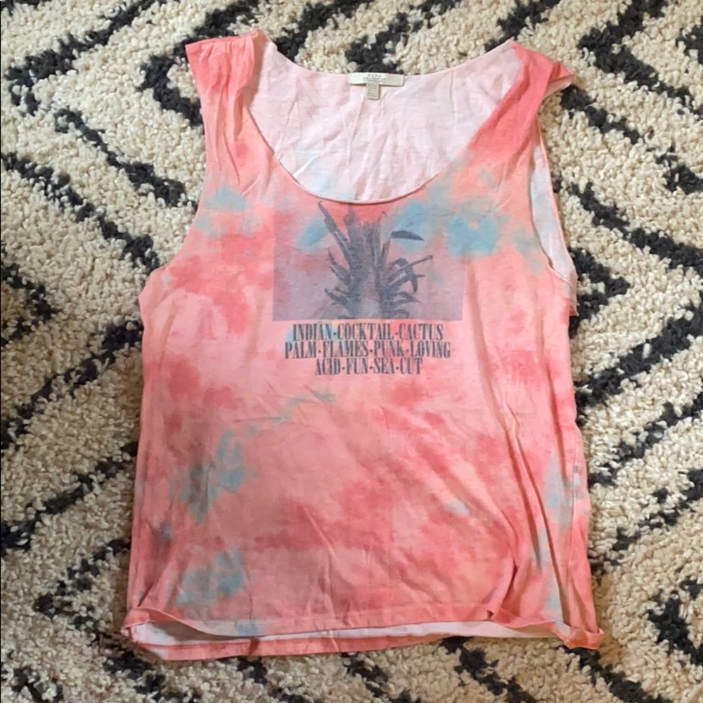 Zara tie dye tank